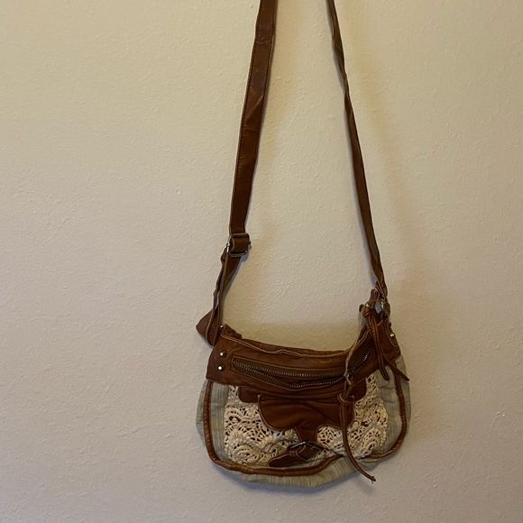 Handbags - Light blue denim crossbody with matching coin purse!!